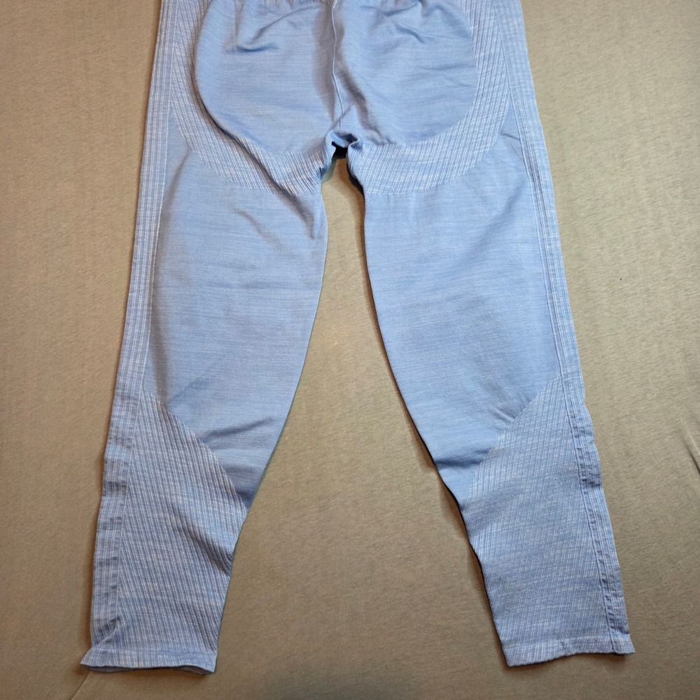 PINK Victoria's Secret Seamless Denim High-Waist Leggings Blue Large Short NWT - Picture 5 of 8